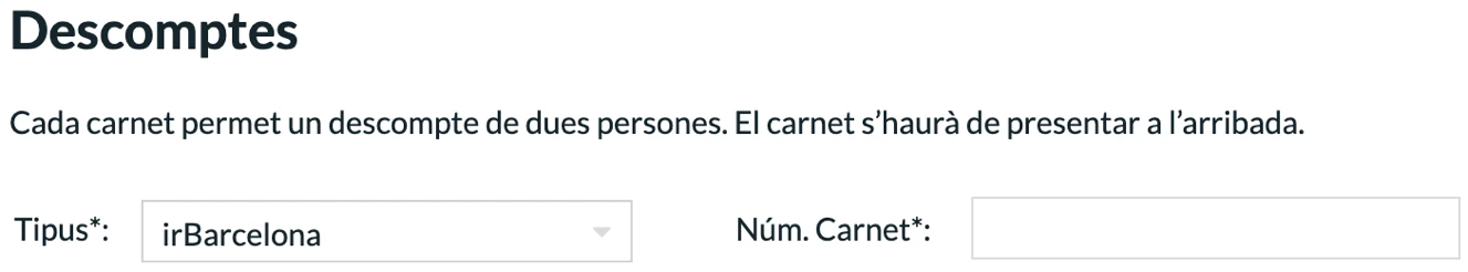 descompte irBarcelona Sternalia