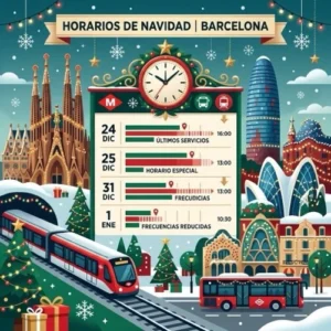 Transport públic de Barcelona per Nadal